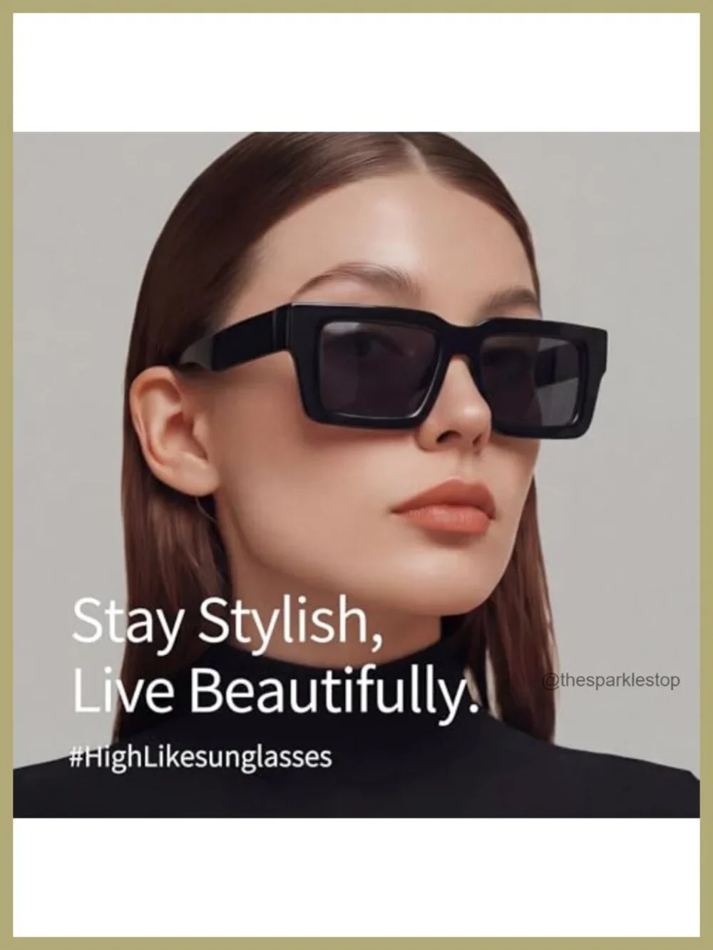 3-Pack Oversized Square Sunglasses for Women UV Protection Polycarbonate Frame